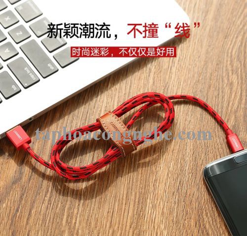 Ugreen 40456 0.5M màu Đỏ Cáp sạc truyền dữ liệu USB 2.0 sang MICRO USB dây bọc lưới US246 30040456